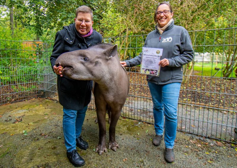 Stadträtin Birgit Zoerner, Stellvertr. Zoodirektorin Stephanie Zech